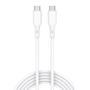 Câble USB-C vers USB-C Aukey CB-SCC102, 100W, 1.8m - Blanc