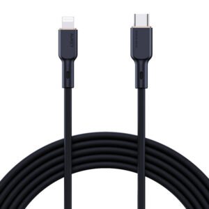 Câble USB-C vers Lightning Aukey CB-SCL1, 27W, 1m - Noir
