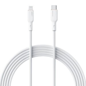 Câble USB-C vers Lightning Aukey CB-SCL1, 27W, 1m - Blanc