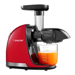 Extracteur de jus lent - AMZCHEF 1501-RD - Rouge
