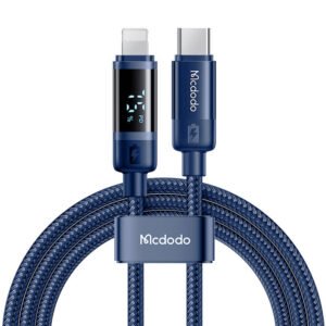 Câble USB-C vers Lightning Mcdodo CA-5211, 36W, 1.2m - Bleu