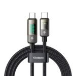 Câble USB-C vers USB-C Mcdodo CA-3611, arrêt automatique, PD 100W, 1.8m - Noir