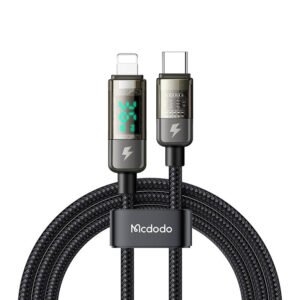 Câble USB-C vers Lightning Mcdodo CA-3600, arrêt automatique, 36W, 1.2m - Noir