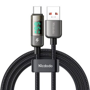 Câble USB-A vers USB-C Mcdodo CA-3630, arrêt automatique, PD 100W, 1.2m - Noir