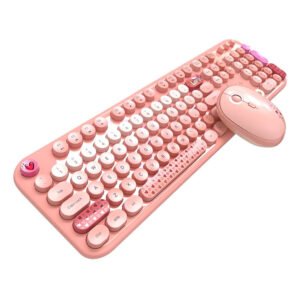 Ensemble clavier sans fil 2.4G + souris MOFII Lovely - Rose