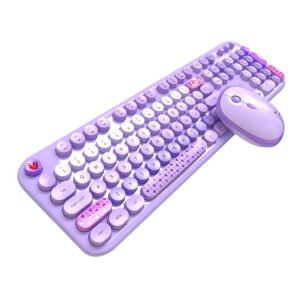 Ensemble Clavier et Souris sans fil MOFII Lovely 2.4G - Violet