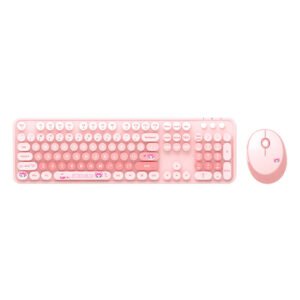 Ensemble clavier et souris sans fil MOFII Sweet New 2.4G - Rose