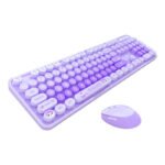 Ensemble clavier et souris sans fil MOFII Sweet New 2.4G - Violet