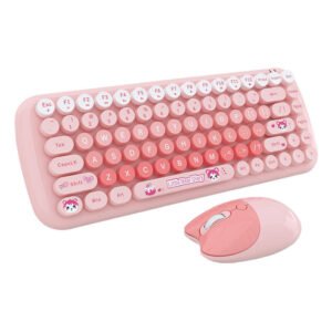 Ensemble clavier et souris sans fil MOFII Candy New 2.4G - Rose
