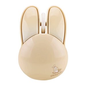 Souris sans fil + Bluetooth MOFII Rabbit M6DM Peinture à l'huile - Rose