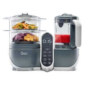 Robot culinaire multifonctions Babymoov Nutribaby(+) 6-en-1 - Gris