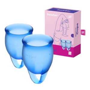 Coupe menstruelle Feel confident - Satisfyer - Bleu