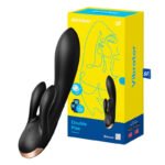 Vibromasseur Double Flex Satisfyer Connect App - Noir