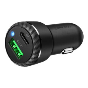 Chargeur de voiture Mcdodo CC-5970, USB + USB-C 38W - Noir