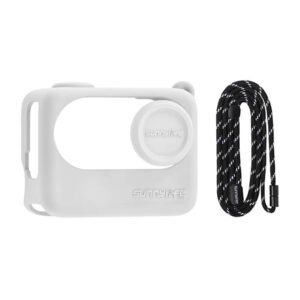 Lanière et Étui en silicone Sunnylife pour Insta360 GO 3S - Blanc