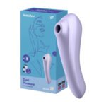 Vibromasseur Satisfyer Dual Pleasure avec application - Mauve