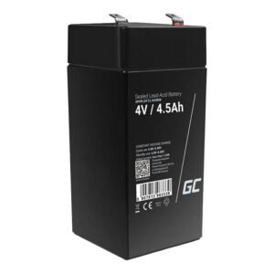 Batterie sans entretien AGM VRLA Green Cell AGM36 4V 4.5Ah (alarme, caisse, jouet)