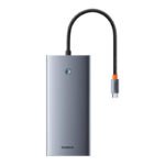 Hub 13-en-1 Baseus PortalJoy USB-C vers HDMI, DP, VGA, USB, PD, RJ45, SD/TF, 3.5mm - Gris