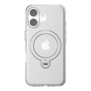 Coque transparente Torras Ostand Spin pour iPhone 16