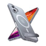 Étui Torras Pstand Series pour iPhone 16 Plus - Gris Titane