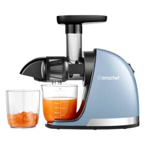 Extracteur de jus à vitesse lente AMZCHEF 1501-BU-SM - Bleu