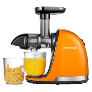 Extracteur de jus lent AMZCHEF 1501-OG-SM - Orange