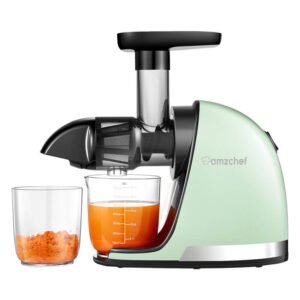 Extracteur de jus à vitesse lente - AMZCHEF 1501-GN-SM - Vert