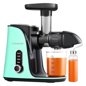 Extracteur de jus à vitesse lente AMZCHEF GM3001-GN - Vert