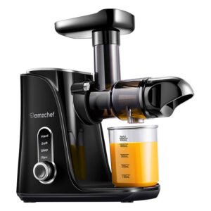 Extracteur de jus à vitesse lente AMZCHEF GM3001-BK - Noir