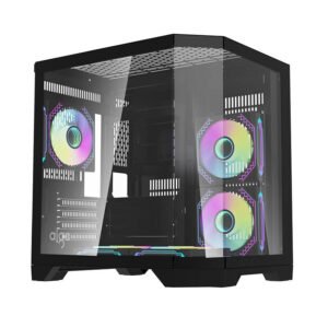 Boîtier PC Darflash FT350 avec 5 ventilateurs aRGB - Noir