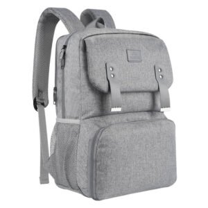 Sac à dos pour ordinateur portable 15.6'' / Sac à déjeuner Matein 1161 USB - Gris