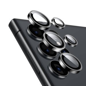 Verre de protection d'objectif ESR Armorite pour Galaxy S24 Ultra - Noir