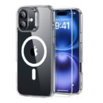 Coque Hybride HaloLock ESR pour iPhone 16 avec Kit de Protection d'Écran - Transparent