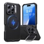 Coque ESR Cyber Tough HaloLock avec support pour iPhone 16 Pro Max - Noir