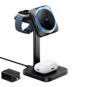 Station de charge sans fil 3-en-1 HaloLock ESR Qi2 avec CryoBoost