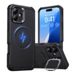 Coque ESR Cyber Tough HaloLock avec support pour iPhone 16 - Noir