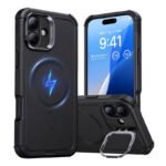 Coque ESR Cyber Tough avec support pour iPhone 16 Plus - Noir