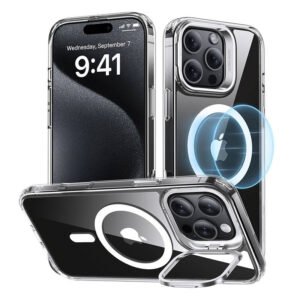 Coque hybride ESR Classic avec support pour iPhone 16 Pro Max - Transparent