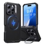 Coque ESR Cyber Tough HaloLock avec support pour iPhone 16 Pro - Noir