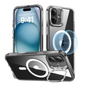Coque ESR Classic Hybrid (HaloLock) avec support pour iPhone 16 Plus - Transparent