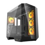 Boîtier d'ordinateur Darkflash DY470 avec 4 ventilateurs - Noir