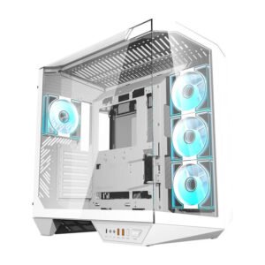 Boîtier d'ordinateur Darkflash DY470 avec 4 ventilateurs - Blanc