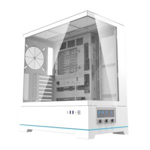 Boîtier d'ordinateur Darkflash DY451 - Sans Ventilateurs - Blanc