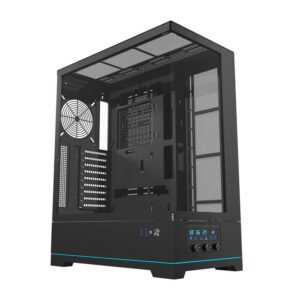 Boîtier d'ordinateur Darkflash DY451 - Sans ventilateurs - Noir