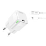 Chargeur mural XO CE06, 30W, USB-C avec câble Lightning