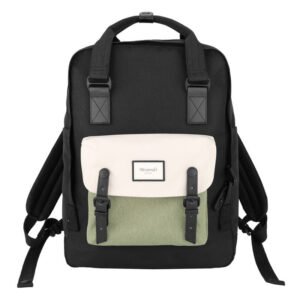 Sac à dos pour ordinateur portable Himawari 1010 - 15,6'' - Noir et Vert