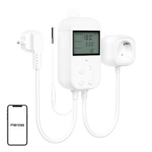 Prise avec contrôleur thermostatique de température Meross MTS960HK - Compatible HomeKit