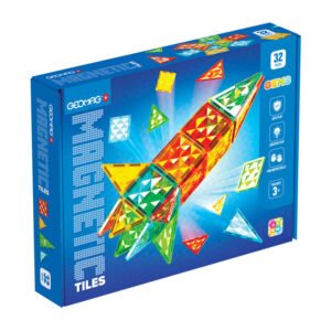 Jeu de construction magnétique Geomag Gems Rocket - 32 Pièces