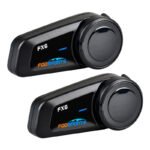 Intercom moto Fodsports FX6 - Pack de deux - Noir