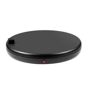 Support de présentation rotatif Puluz avec prise électrique 45 cm - Noir